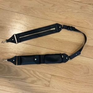 Bandolier Billie Utility Strap in Black Leather/Gold EUC!!!